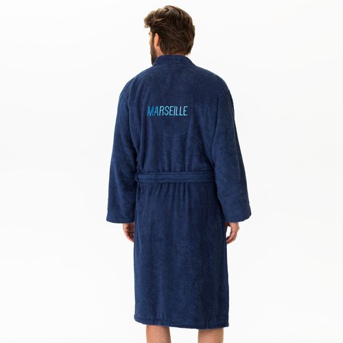 Peignoir adulte 100 coton olympique de marseille ruban bleu Olympique De Marseille La Redoute