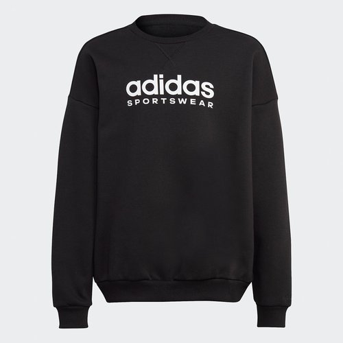 Cotton mix sweatshirt black Adidas Sportswear La Redoute