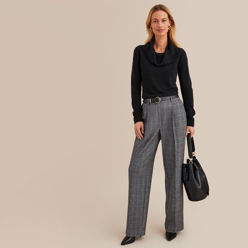 Black cowl neck sweater women's outlet