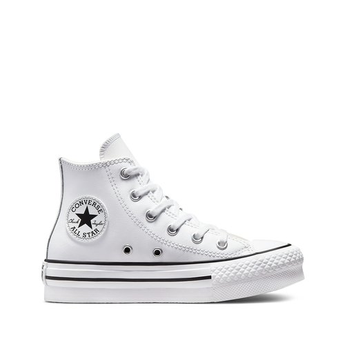 Kids all star eva lift foundation leather high top trainers white Converse La Redoute