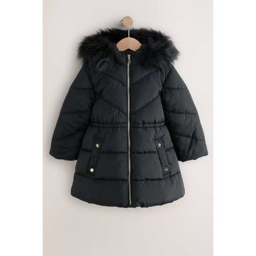 Manteau Fille Imperméable Matelassé Manteau Matelassé Vert Olive Imperméable T_Coat Vêtement Fille Tendance