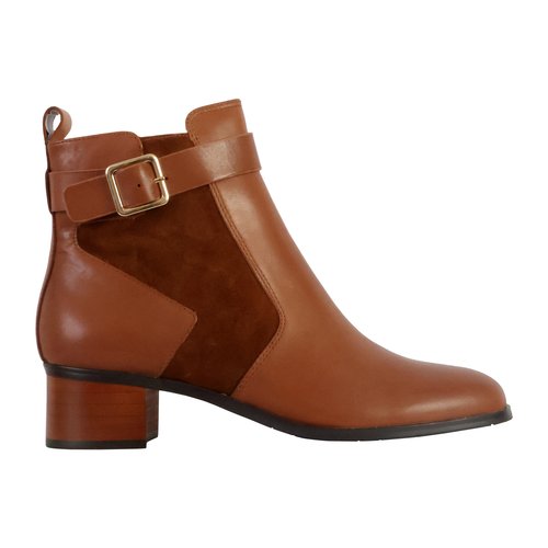 Bottine cuir toana cognac Emilie Karston La Redoute