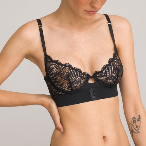 Reggiseno in pizzo nero sales