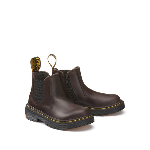 Kids 2976 j wintergrip chelsea boots in leather dark brown Dr. Martens La Redoute