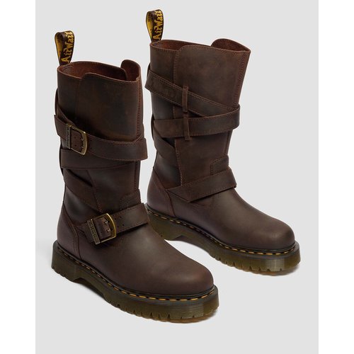 Bottines enfant fille synthétique zippées - marron, Chaussures