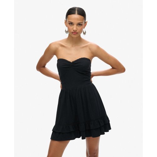 Mini robe bustier en dentelle esprit annees 50 Superdry La Redoute