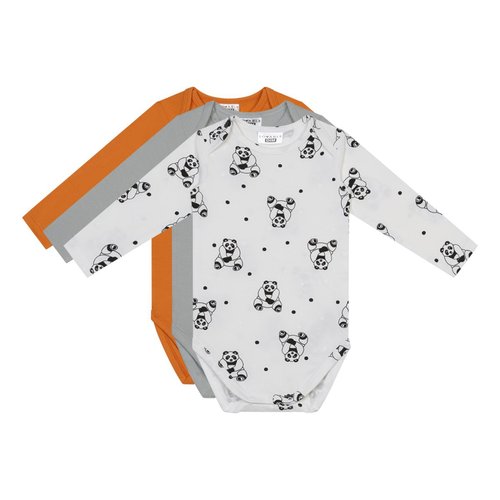 Lot de 3 body bio manches longues bebe Dim La Redoute