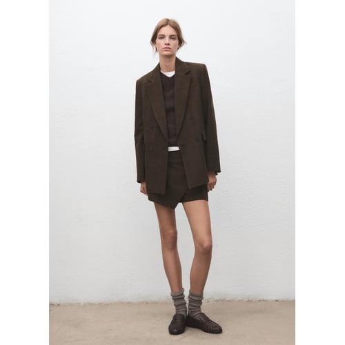 Jupe Asymétrique En Lin DDP – Marron – Taille L (42-44 FR) – Neuve Avec étiquettes