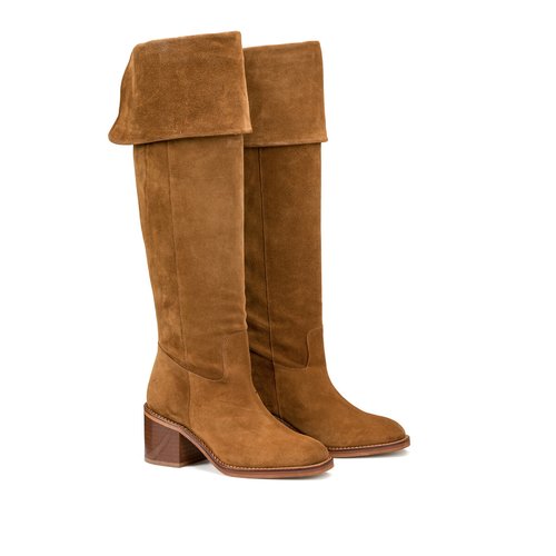 Cuissardes daim camel deals