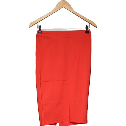 Jupe mi longue tres bon etat orange Camaieu La Redoute