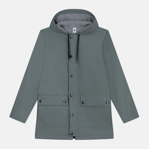 Petit Bateau Ciré Bébé Garçon - Imperméable Avec Doublure Rayée