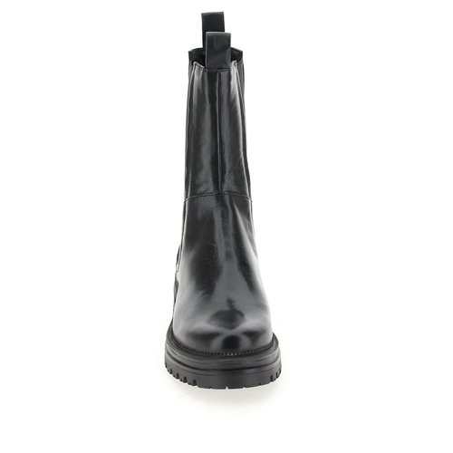 Leather chelsea high ankle boots black Mjus La Redoute