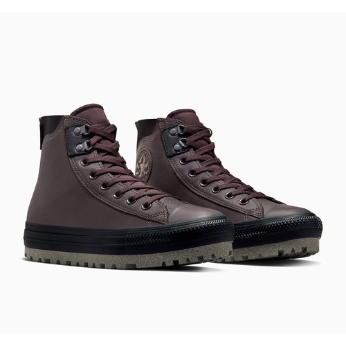Chuck taylor all star city trek high top trainers in leather brown Converse La Redoute