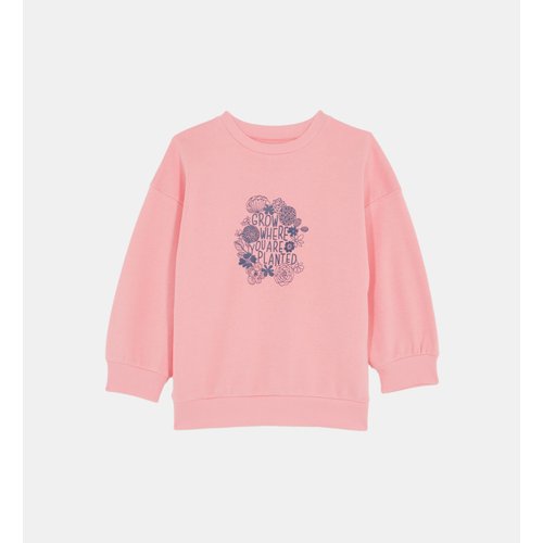Sweat auteuil coton melange biologique rose Galeries Lafayette La Redoute