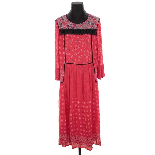 Robe tres bon etat rouge Claudie Pierlot La Redoute