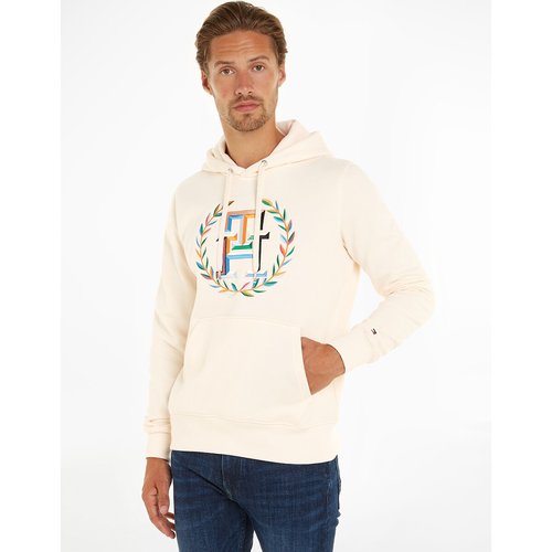 Laurel embroidered logo hoodie in cotton mix Tommy Hilfiger La Redoute