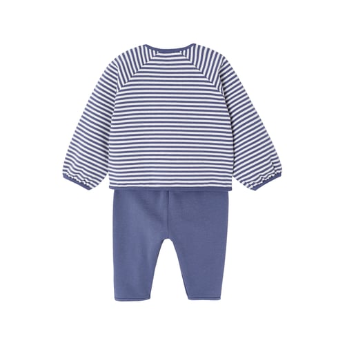 Ensemble Naissance Molletonné – Gilet + Pantalon – Vertbaudet – Confort Bébé