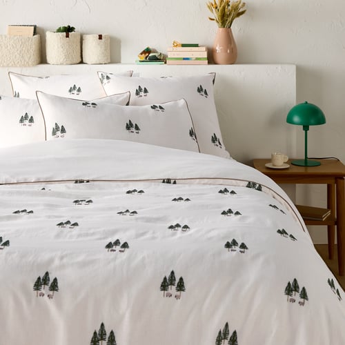 Panneau De Couette Brodé Main - Motif Oriental Et Crâne Sur Coton - Neuf Pour Patchwork