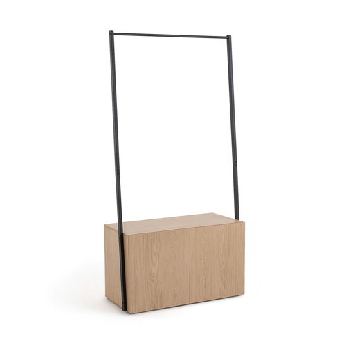 Amez hanging rail with cupboard wood metal La Redoute Interieurs La Redoute