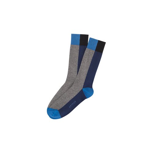 Chaussettes en coton bi gout gris Arthur La Redoute
