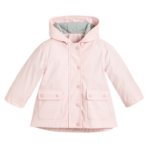 Hooded raincoat pink La Redoute Collections La Redoute