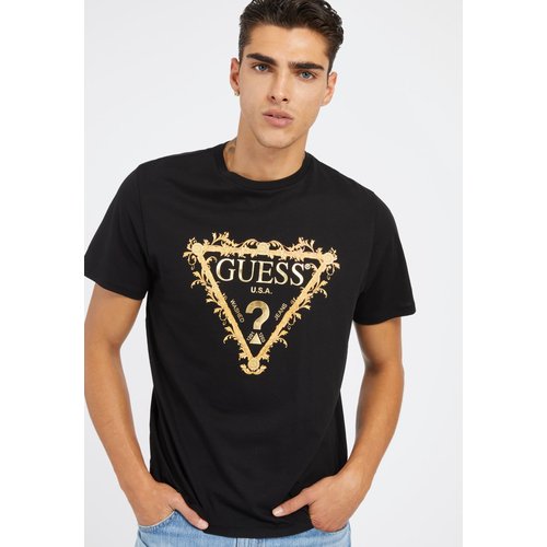 Tee shirt noir guess hot sale