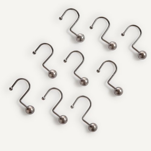 KOTARBAU Set 100 Clip Per Tende Con Ganci, Bianco – Fermagli In Plastica Per Aste, Diametro 9 Mm, Lunghezza 40 Mm, Silenziosi, Facili Da Usare, Accessorio Per Arredo Finestra