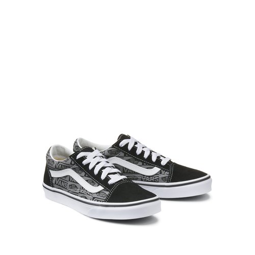 Kids old skool trainers in suede grey black Vans La Redoute