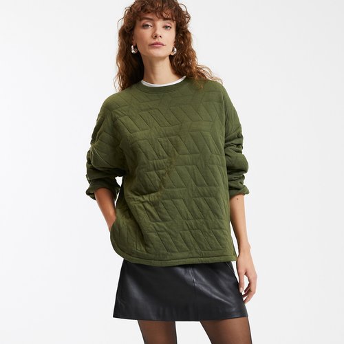 Quilted sweater best sale