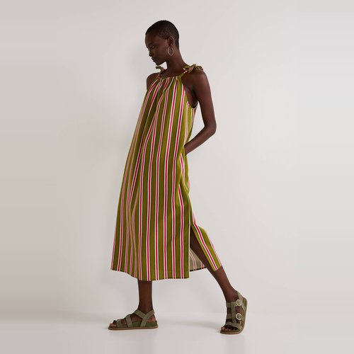 Robe evasee rayee guacamole Monoprix La Redoute