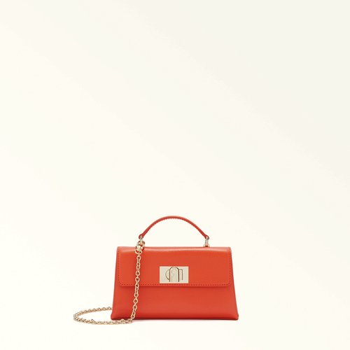Borsa a tracolla mini in pelle furla 1927 arancione Furla La Redoute