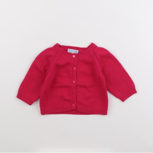 Gilet Cardigan Jacadi Bébé Fille 6 Mois Bleu Clair - Occasion Très Bon état