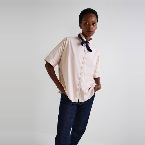 Chemise bi matiere en coton bio Monoprix La Redoute