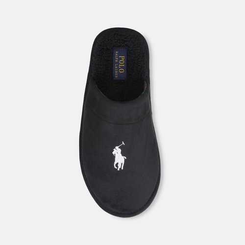 Hausschuhe slippers klarence schwarz Polo Ralph Lauren La Redoute