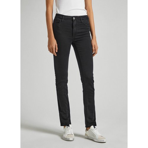 Black cotton skinny trousers best sale