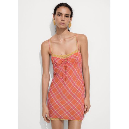 Robe en imprimes combines orange Mango La Redoute