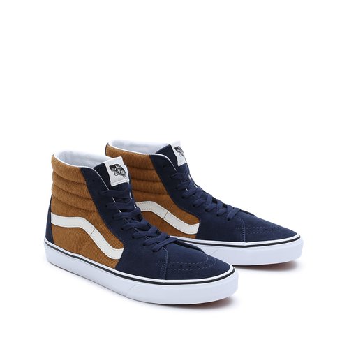 Sk8 hi high top trainers in suede blue brown Vans La Redoute