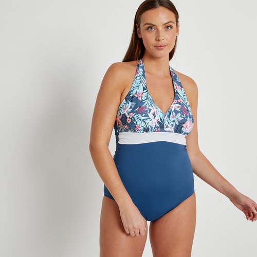 Maillot de bain 1 piece foulard effet ventre plat imprime La Redoute Collections Plus La Redoute