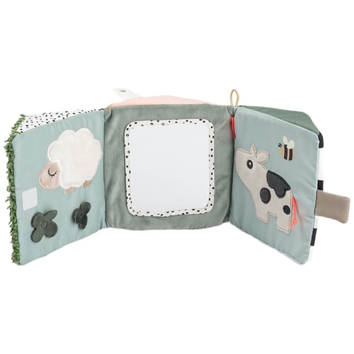 Miniland Miroir Sensoriel Tulipe – 0-6 Mois – Souple, Incassable, Contraste Et Papier Crissant – éveil Bébé