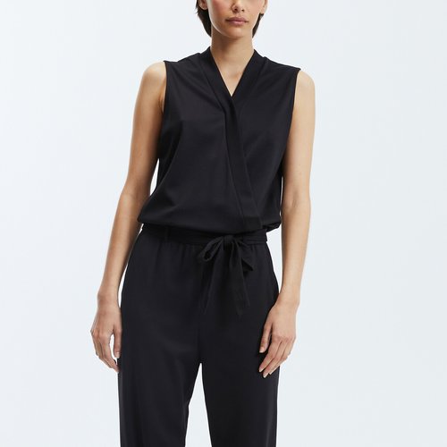 Slim Fit Sleeveless Jumpsuit