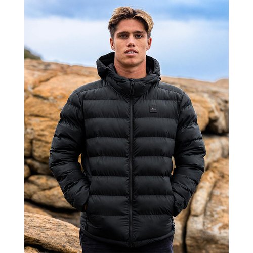 Doudoune anti series elite puff hood black noir Rip Curl La Redoute