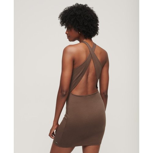 Robe courte en jersey a dos croise Superdry La Redoute