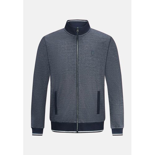 Sweat ouvert col teddy Kaporal marine La Redoute