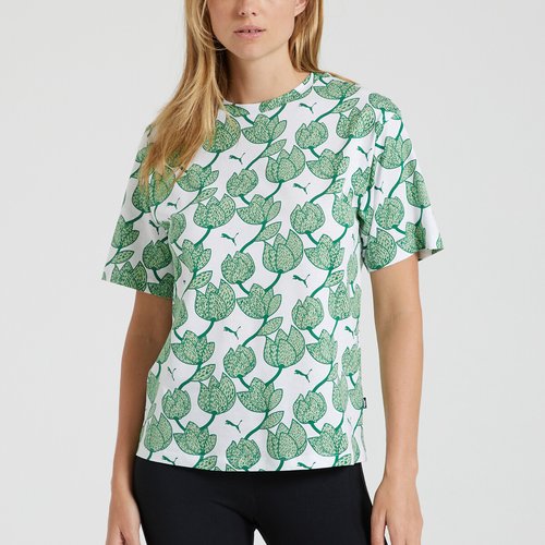 Green and white puma shirt on sale
