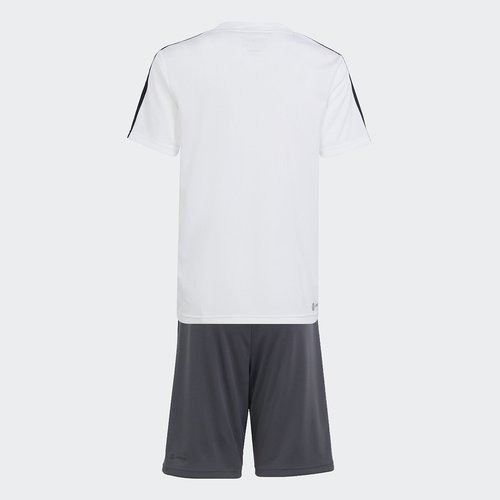 T shirt shorts outfit white black Adidas Sportswear La Redoute
