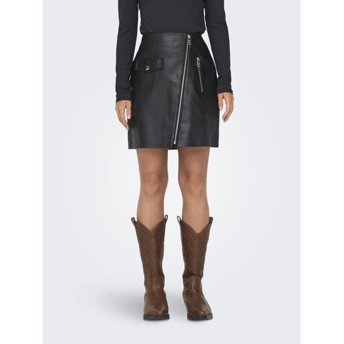 Jupe en cuir synthetique onlvera jupe en cuir synthetique Only La Redoute
