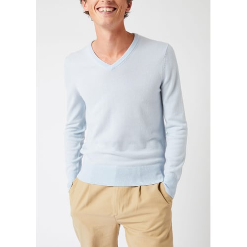 Pull Homme Col V 100% Cachemire CASH-MERE.CH - Chandail Doux Et Élégant