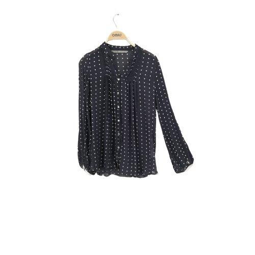 Blouse noire zara hot sale
