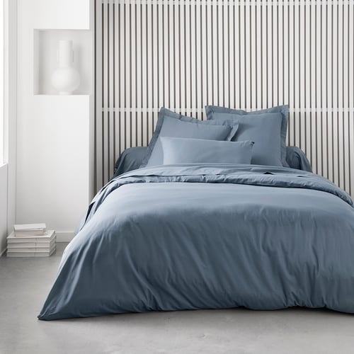 Drap Plat Premium 100 % Coton 57 Fils – 240 × 300 Cm Lit 2 Places, Sable, Certifié Oeko-Tex