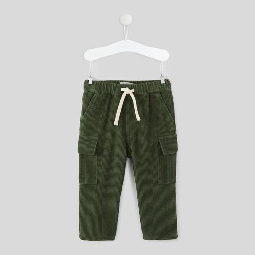 Pantalon en gros velours uni avec poche cote Bout chou La Redoute